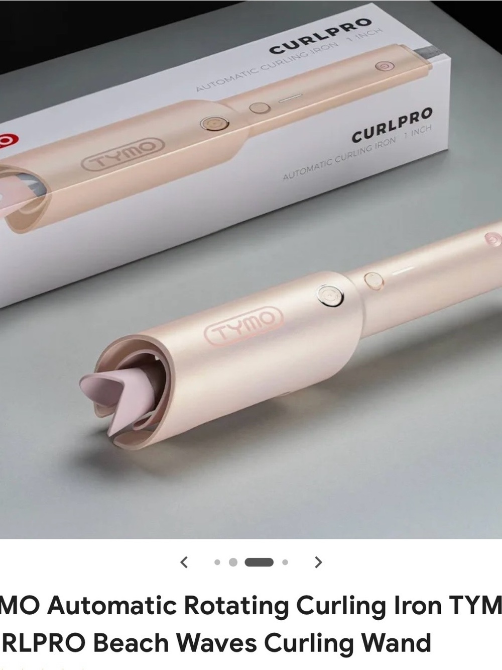 TYMO CurlPro Automatic Rotating Curling Iron - Rose Gold